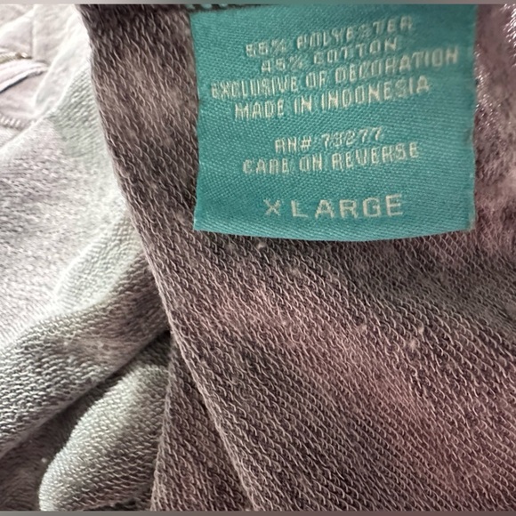 Hang Ten Short Sleeve Gray Hoodie Size XL - Picture 6 of 8